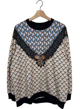 Etro Milano Floralia floral All Over Print Oversized Crewneck women's size XS
